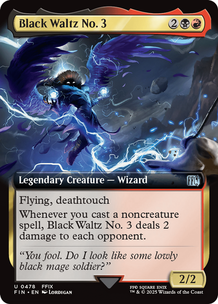 Black Waltz No. 3 (Extended Art) [FINAL FANTASY] MTG Single Magic: The Gathering  | Multizone: Comics And Games