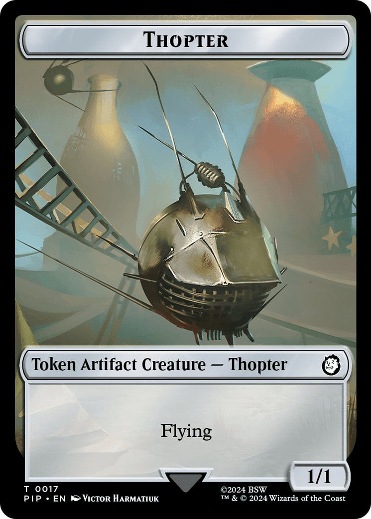 Treasure (0018) // Thopter Double-Sided Token [Fallout Tokens] MTG Single Magic: The Gathering  | Multizone: Comics And Games
