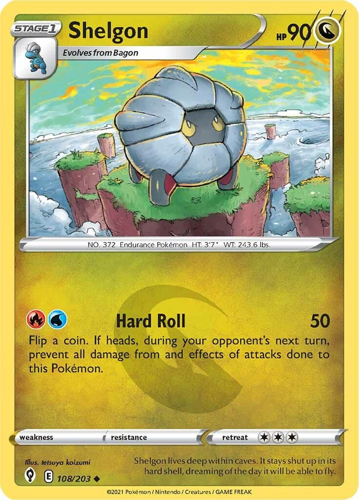 Shelgon (108/203) [Sword & Shield: Evolving Skies] Pokemon Single Pokémon  | Multizone: Comics And Games