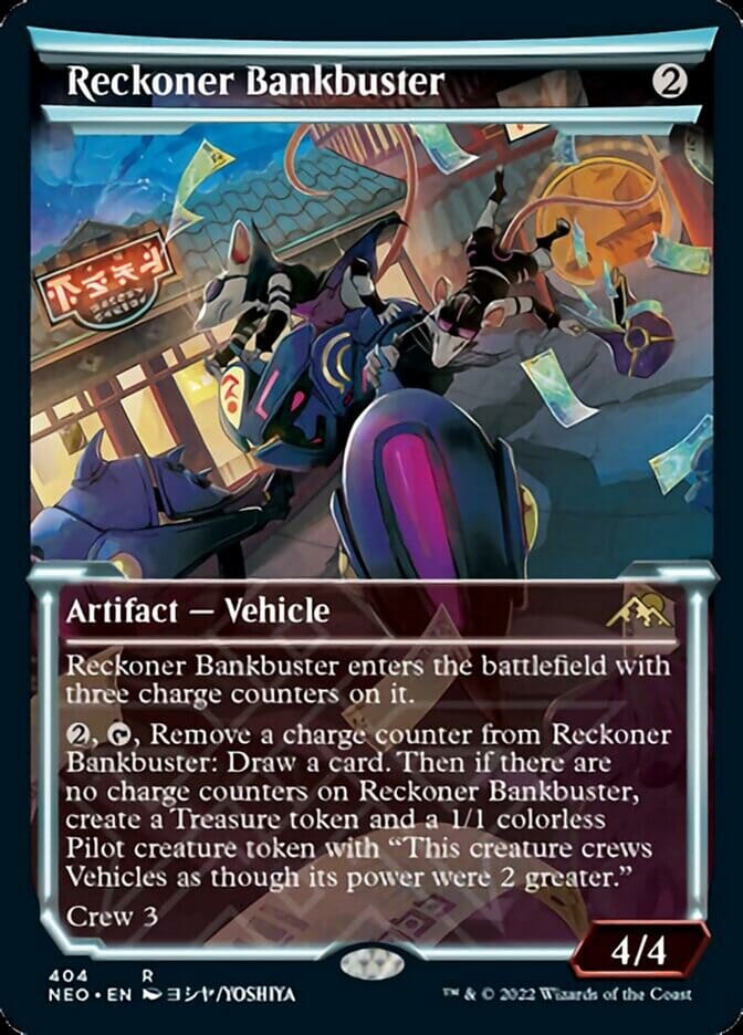 Reckoner Bankbuster (Showcase Soft Glow) [Kamigawa: Neon Dynasty] MTG Single Magic: The Gathering  | Multizone: Comics And Games