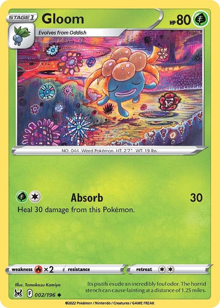 Gloom (002/196) [Sword & Shield: Lost Origin] Pokemon Single Pokémon  | Multizone: Comics And Games