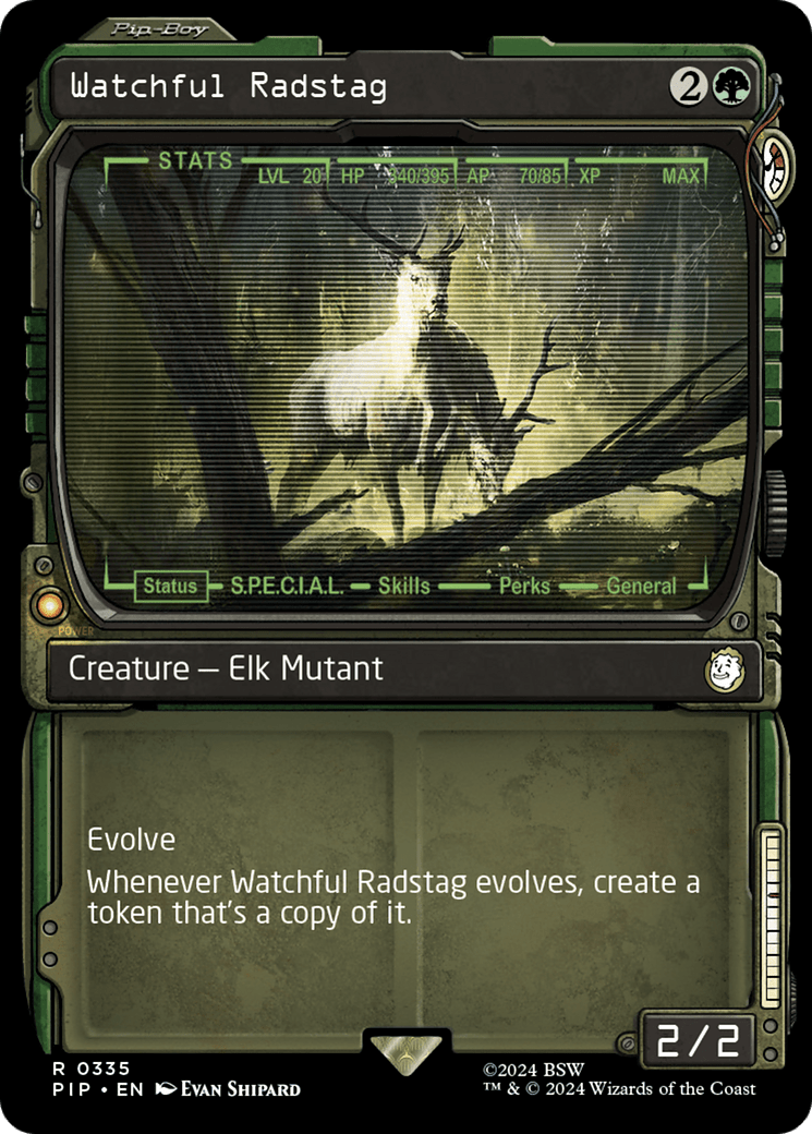 Watchful Radstag (Showcase) [Fallout] MTG Single Magic: The Gathering  | Multizone: Comics And Games