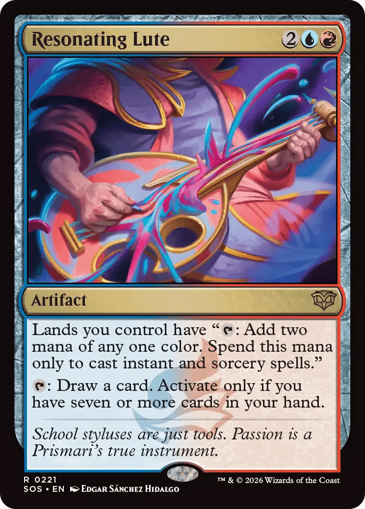 Resonating Lute [Secrets of Strixhaven] MTG Single Magic: The Gathering  | Multizone: Comics And Games