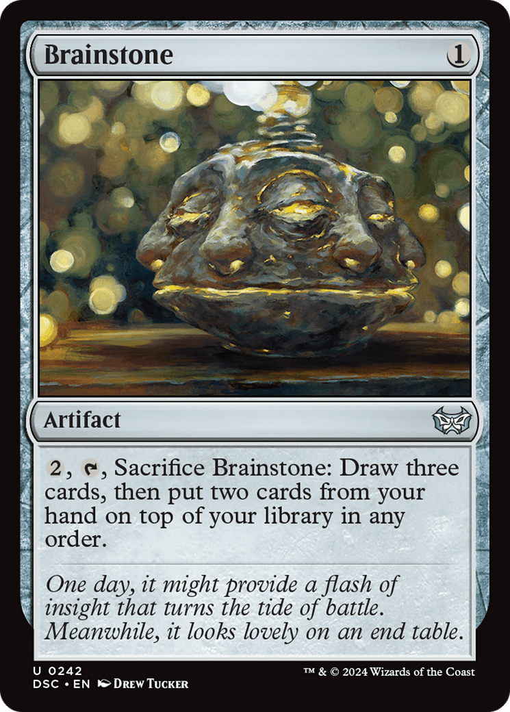 Brainstone [Duskmourn: House of Horror Commander] MTG Single Magic: The Gathering  | Multizone: Comics And Games