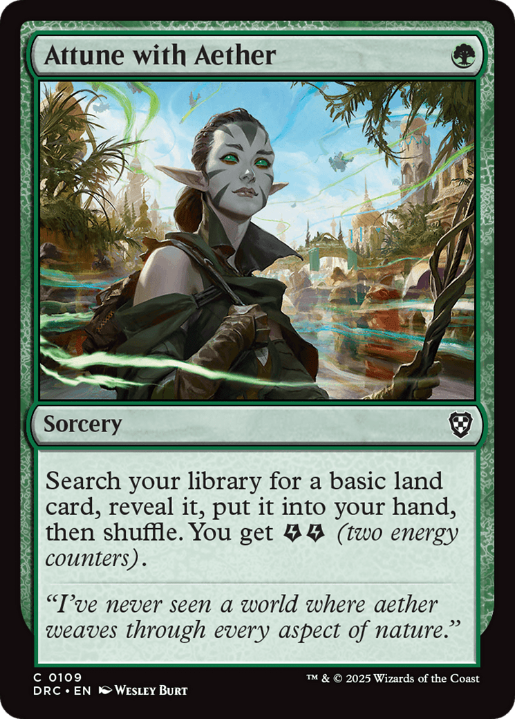 Attune with Aether [Aetherdrift Commander] MTG Single Magic: The Gathering  | Multizone: Comics And Games