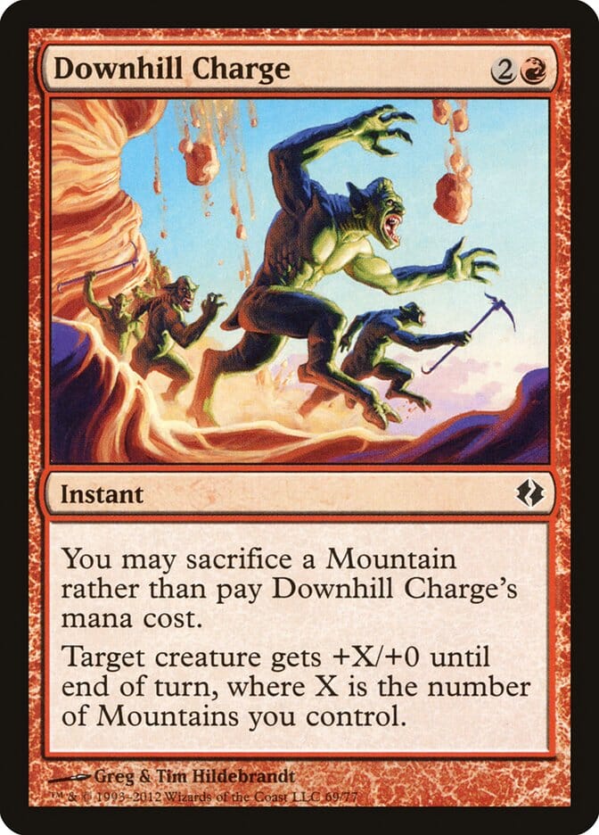 Downhill Charge [Duel Decks: Venser vs. Koth] MTG Single Magic: The Gathering  | Multizone: Comics And Games