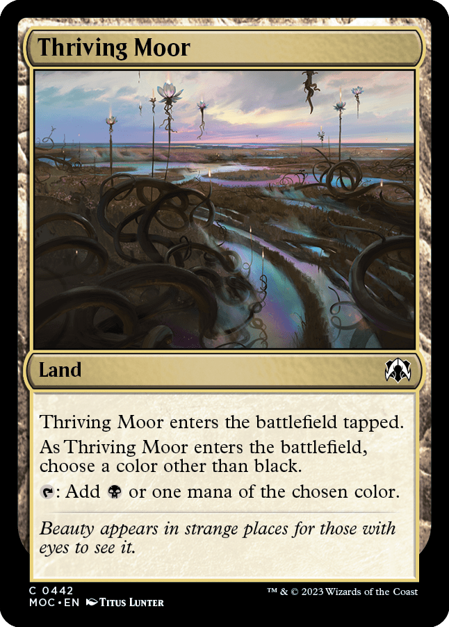 Thriving Moor [March of the Machine Commander] MTG Single Magic: The Gathering  | Multizone: Comics And Games