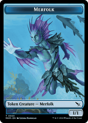 Detective // Merfolk Double-Sided Token [Murders at Karlov Manor Tokens] MTG Single Magic: The Gathering  | Multizone: Comics And Games