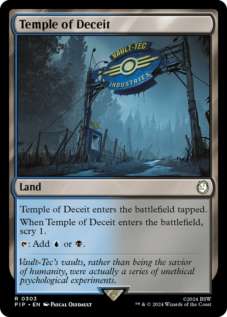 Temple of Deceit [Fallout] MTG Single Magic: The Gathering  | Multizone: Comics And Games