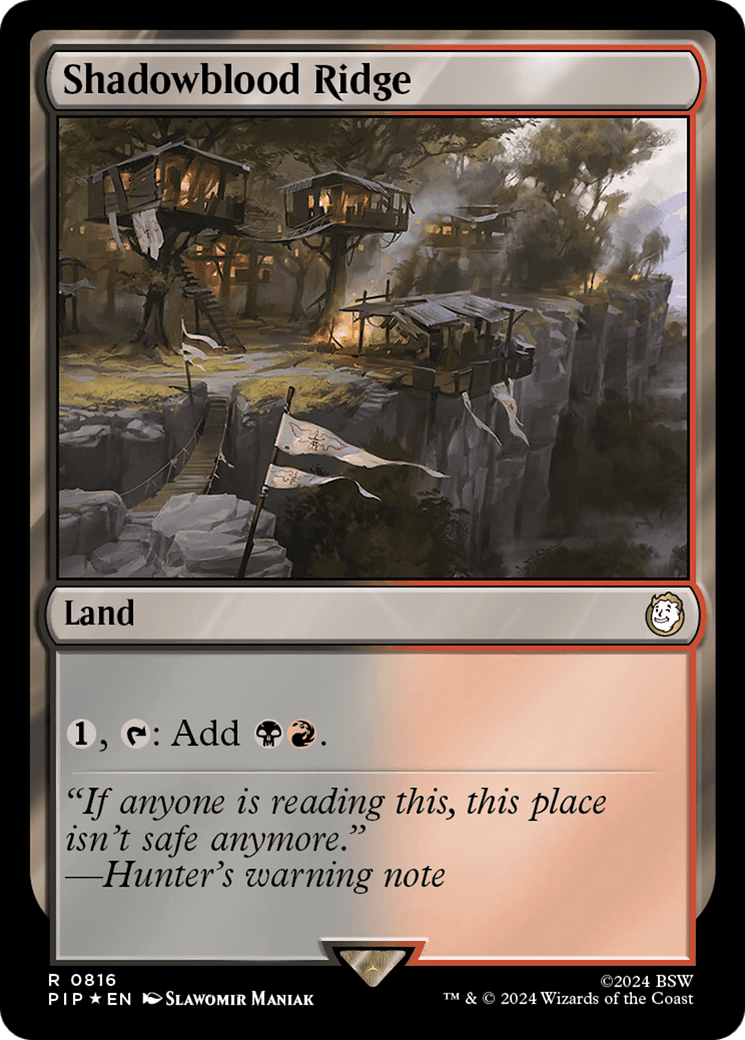 Shadowblood Ridge (Surge Foil) [Fallout] MTG Single Magic: The Gathering  | Multizone: Comics And Games