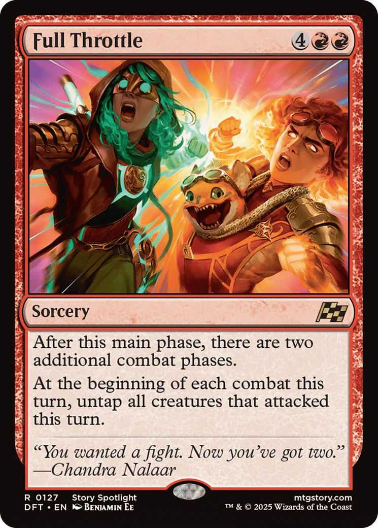 Full Throttle (Extended Art) [Aetherdrift] MTG Single Magic: The Gathering  | Multizone: Comics And Games