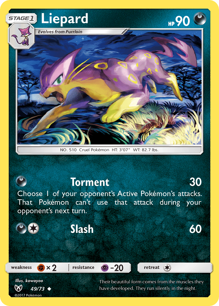 Liepard (49/73) [Sun & Moon: Shining Legends] Pokemon Single Pokémon  | Multizone: Comics And Games