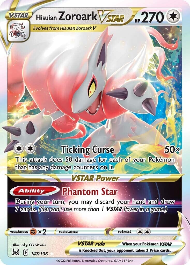 Hisuian Zoroark VSTAR (147/196) [Sword & Shield: Lost Origin] Pokemon Single Pokémon  | Multizone: Comics And Games