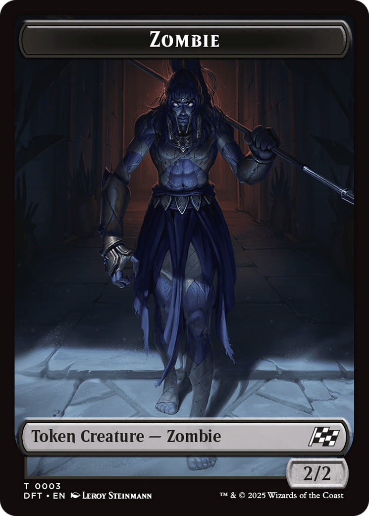 Zombie (0003) // Pilot Double-Sided Token [Aetherdrift Tokens] MTG Single Magic: The Gathering  | Multizone: Comics And Games
