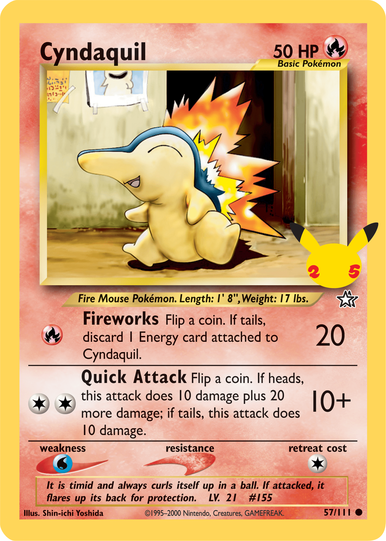 Cyndaquil (57/111) (Jumbo Card) [First Partner Pack] Pokemon Single Pokémon  | Multizone: Comics And Games