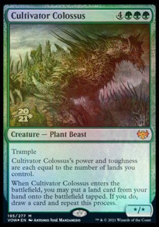 Cultivator Colossus [Innistrad: Crimson Vow Prerelease Promos] MTG Single Magic: The Gathering  | Multizone: Comics And Games