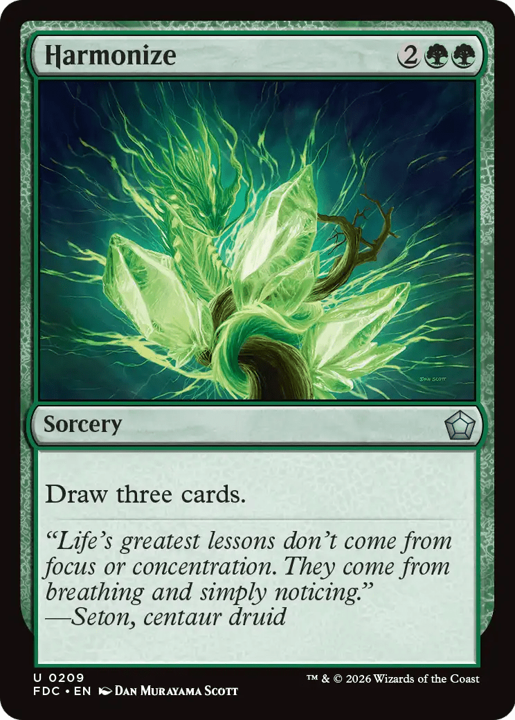 Harmonize [Foundations Commander] MTG Single Magic: The Gathering  | Multizone: Comics And Games