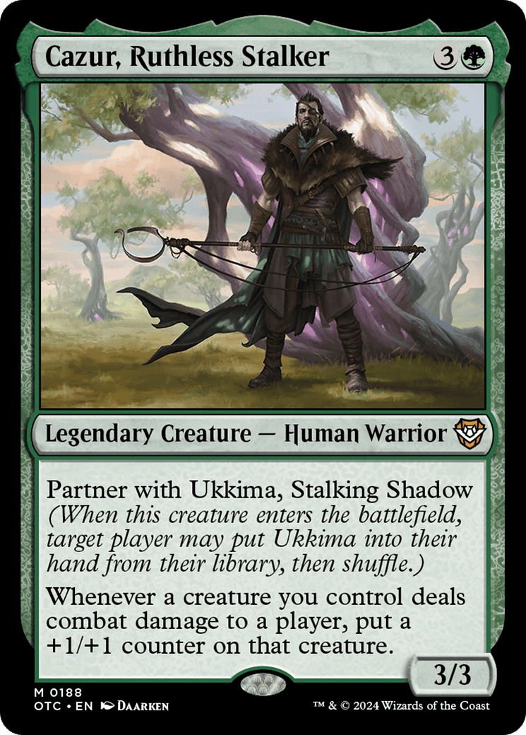 Cazur, Ruthless Stalker [Outlaws of Thunder Junction Commander] MTG Single Magic: The Gathering  | Multizone: Comics And Games