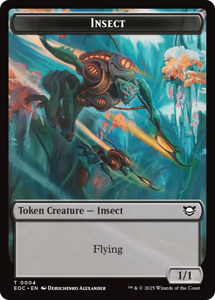 Insect // Golem (0013) Double-Sided Token [Edge of Eternities Commander Tokens] MTG Single Magic: The Gathering  | Multizone: Comics And Games