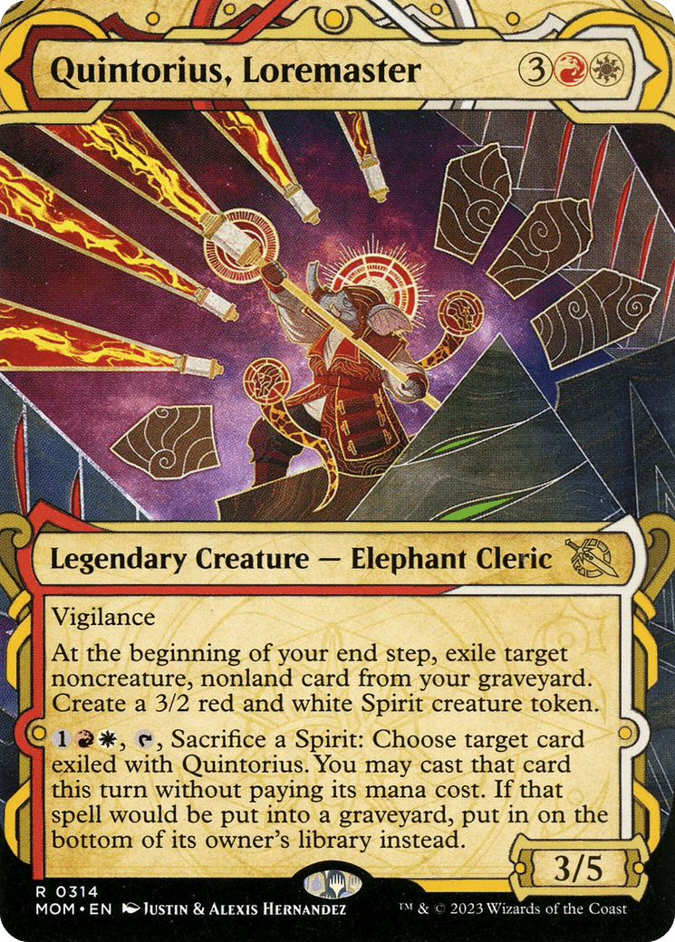 Quintorius, Loremaster (Showcase Planar Booster Fun) [March of the Machine] MTG Single Magic: The Gathering  | Multizone: Comics And Games