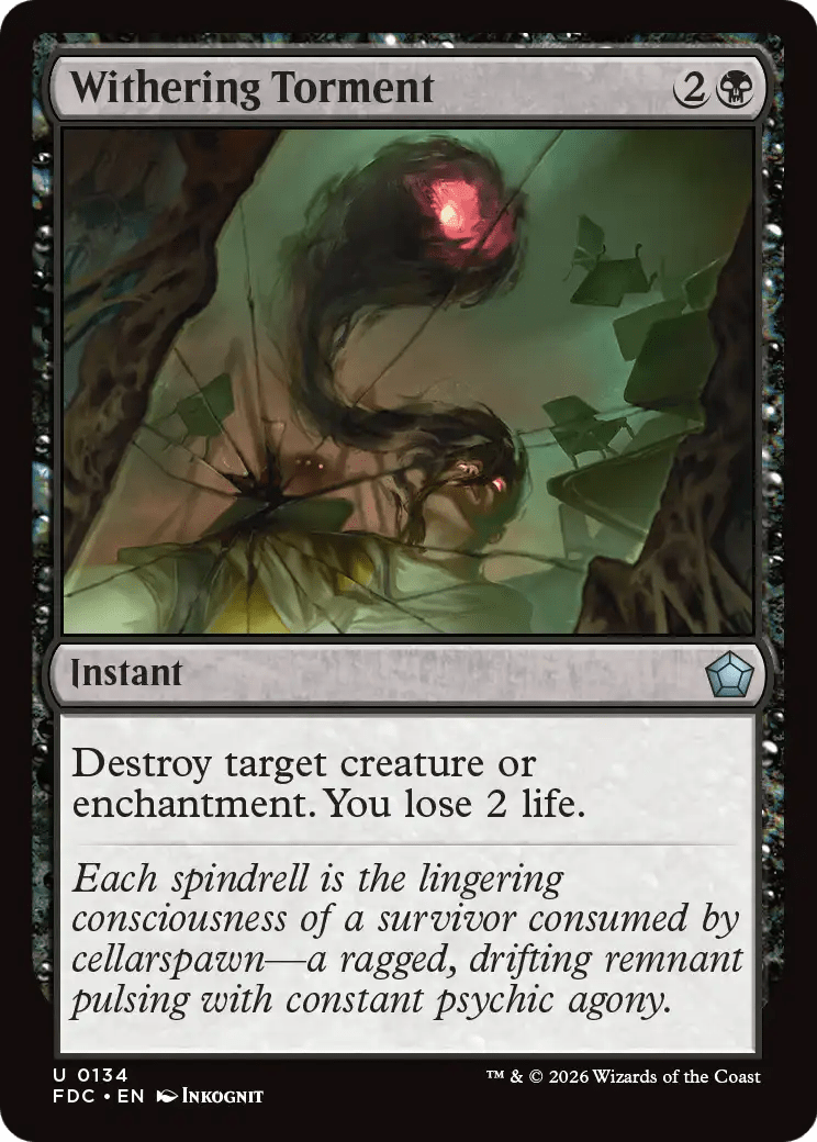 Withering Torment [Foundations Commander] MTG Single Magic: The Gathering  | Multizone: Comics And Games