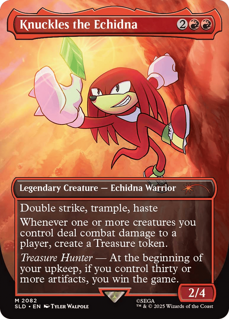 Knuckles the Echidna [Secret Lair Drop Series] MTG Single Magic: The Gathering  | Multizone: Comics And Games