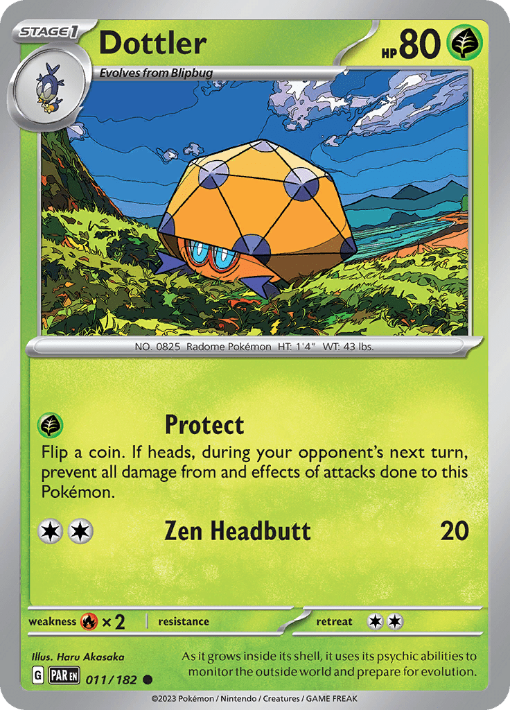 Dottler (011/182) [Scarlet & Violet: Paradox Rift] Pokemon Single Pokémon  | Multizone: Comics And Games