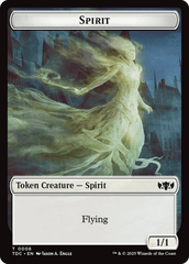 Spirit // Treasure Double-Sided Token [Tarkir: Dragonstorm Commander Tokens] MTG Single Magic: The Gathering  | Multizone: Comics And Games