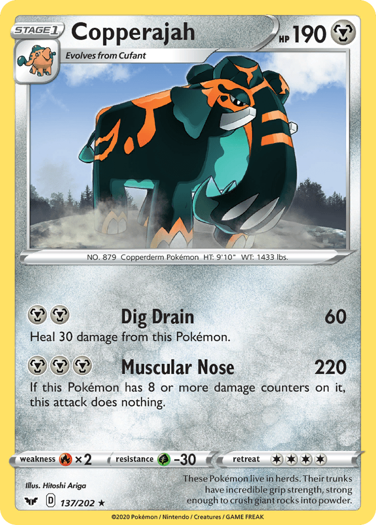 Copperajah (137/202) [Sword & Shield: Base Set] Pokemon Single Pokémon  | Multizone: Comics And Games