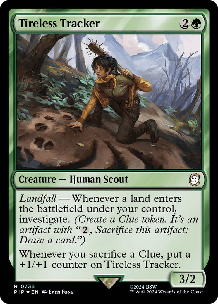 Tireless Tracker (Surge Foil) [Fallout] MTG Single Magic: The Gathering  | Multizone: Comics And Games
