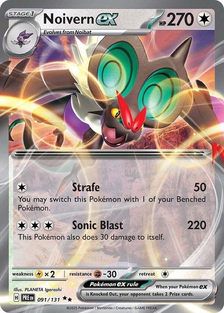 Noivern ex (091/131) [Scarlet & Violet: Prismatic Evolutions] Pokemon Single Pokémon  | Multizone: Comics And Games