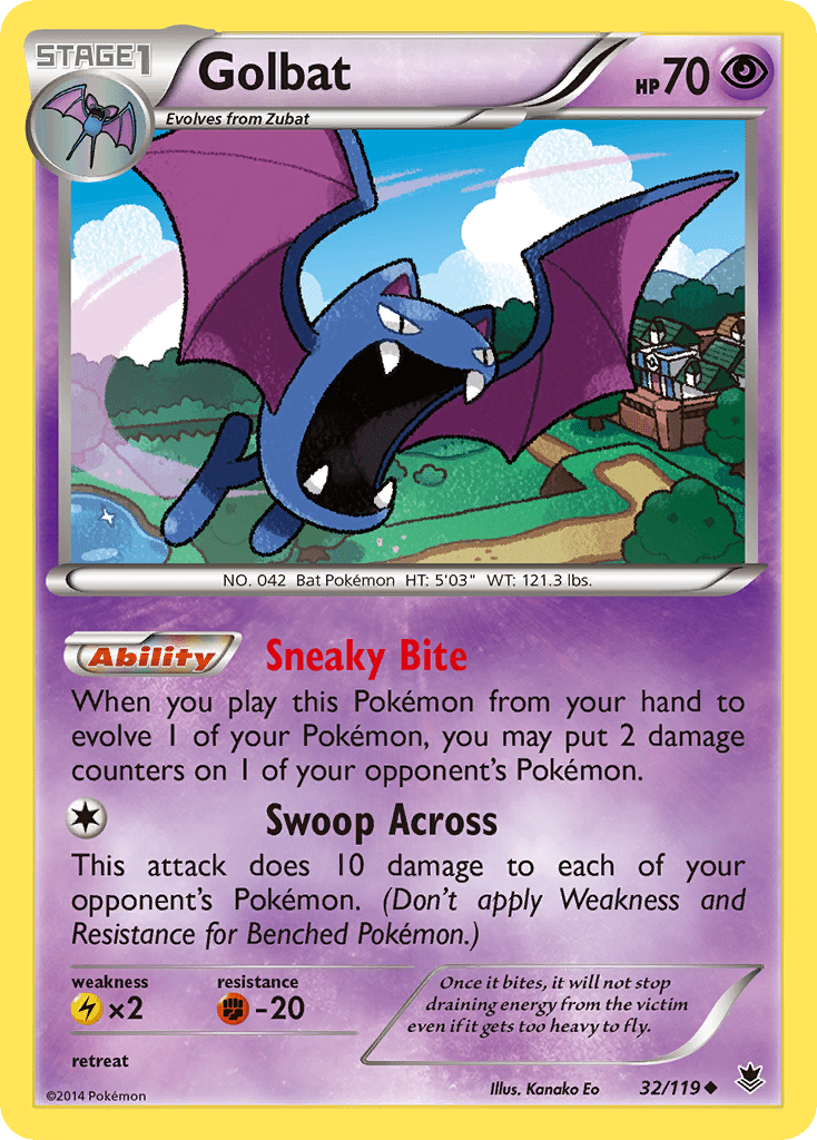Golbat (32/119) [XY: Phantom Forces] Pokemon Single Pokémon  | Multizone: Comics And Games