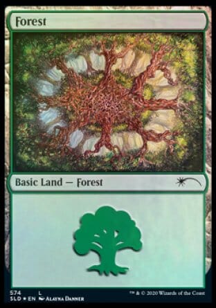Forest (Plus One) (574) [Secret Lair Drop Promos] MTG Single Magic: The Gathering  | Multizone: Comics And Games