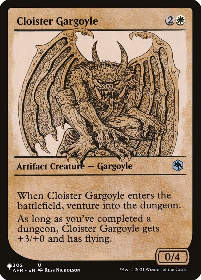 Cloister Gargoyle (Showcase) [The List] MTG Single Magic: The Gathering  | Multizone: Comics And Games