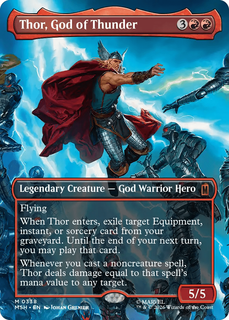 Thor, God of Thunder (Borderless) (0338) [Marvel Super Heroes] | Multizone: Comics And Games