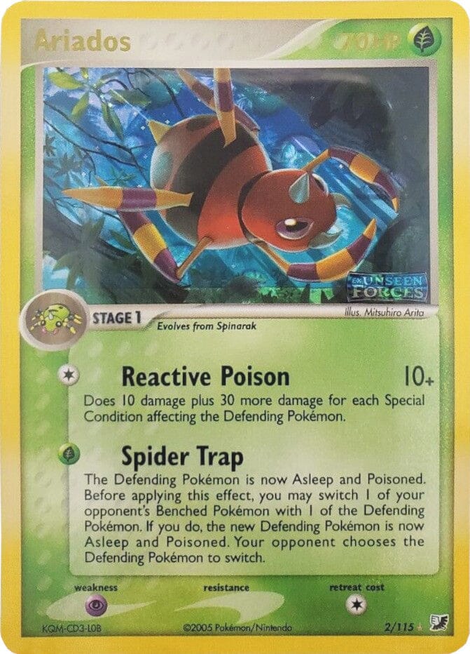 Ariados (2/115) (Stamped) [EX: Unseen Forces] Pokemon Single Pokémon  | Multizone: Comics And Games