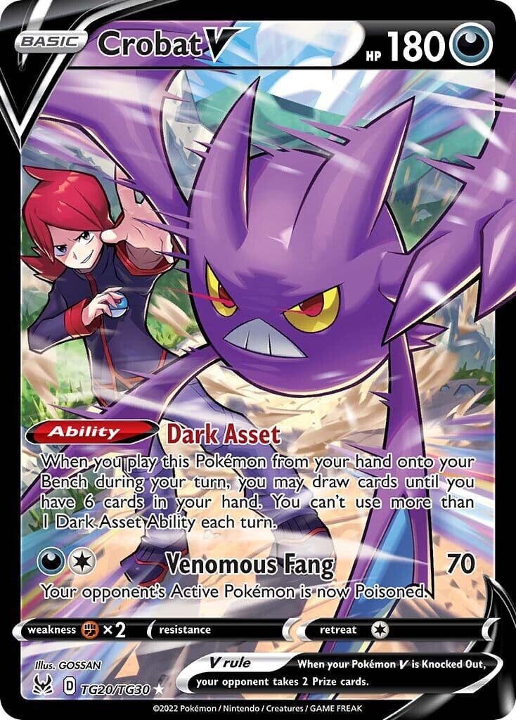 Crobat V (TG20/TG30) [Sword & Shield: Lost Origin] Pokemon Single Pokémon  | Multizone: Comics And Games