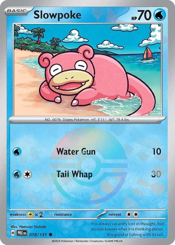 Slowpoke (018/131) (Poke Ball Pattern) [Scarlet & Violet: Prismatic Evolutions] Pokemon Single Pokémon  | Multizone: Comics And Games