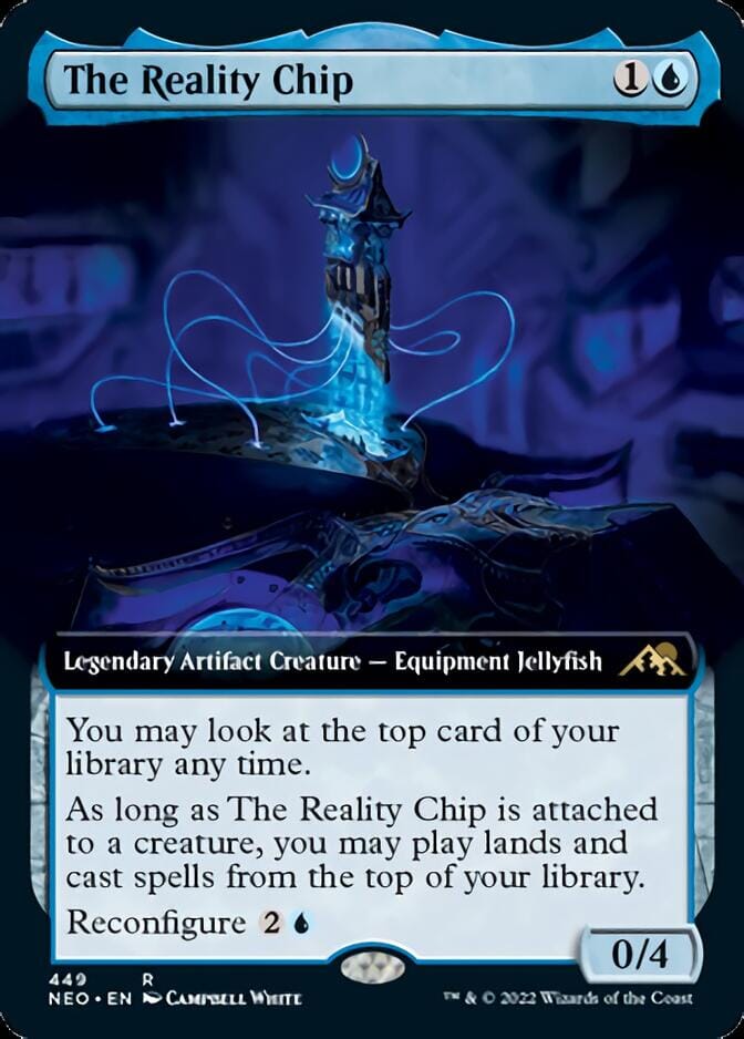 The Reality Chip (Extended Art) [Kamigawa: Neon Dynasty] MTG Single Magic: The Gathering  | Multizone: Comics And Games