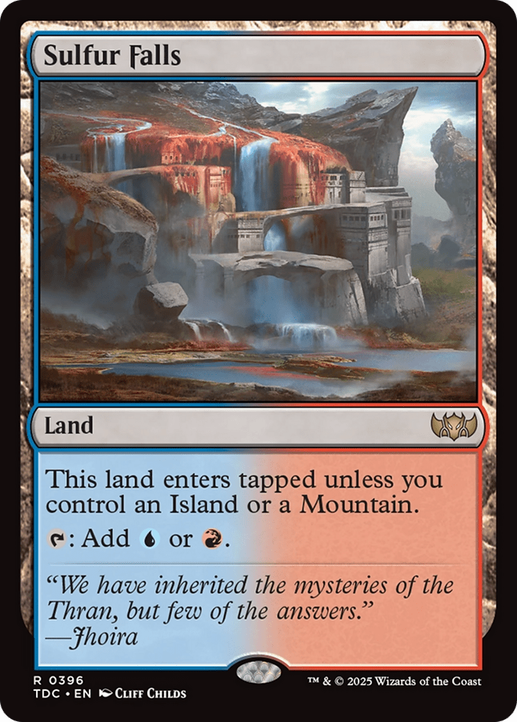 Sulfur Falls [Tarkir: Dragonstorm Commander] MTG Single Magic: The Gathering  | Multizone: Comics And Games