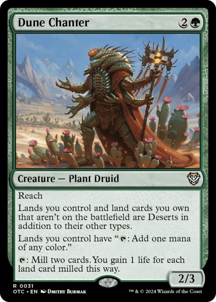 Dune Chanter [Outlaws of Thunder Junction Commander] MTG Single Magic: The Gathering  | Multizone: Comics And Games