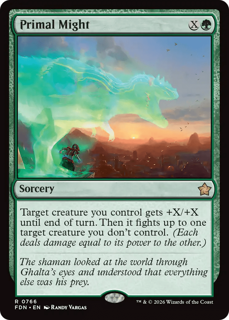 Primal Might (0766) [Foundations] MTG Single Magic: The Gathering  | Multizone: Comics And Games