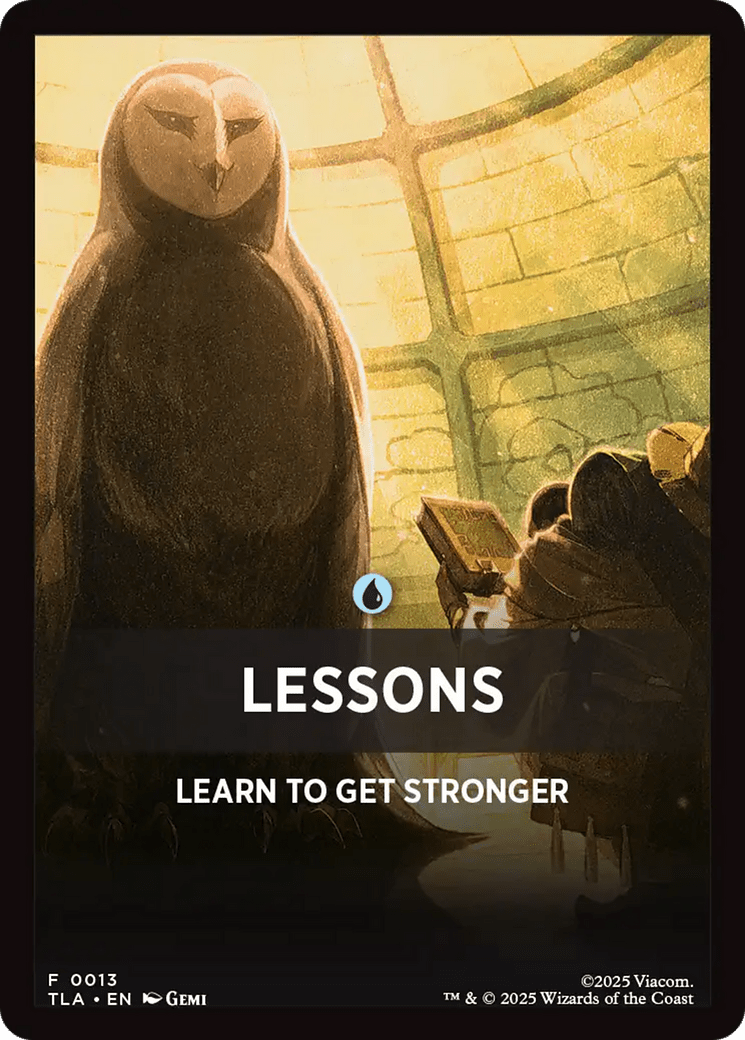 Lessons Theme Card [Avatar: The Last Airbender Tokens] MTG Single Magic: The Gathering  | Multizone: Comics And Games