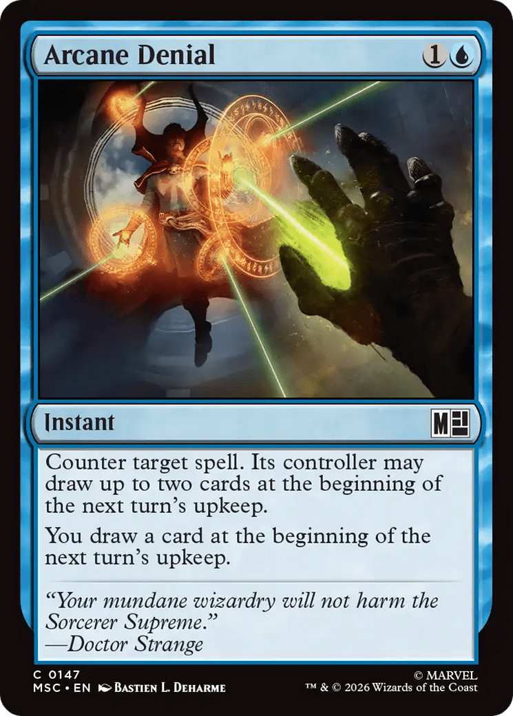 Arcane Denial [Marvel Super Heroes Commander] MTG Single Magic: The Gathering  | Multizone: Comics And Games