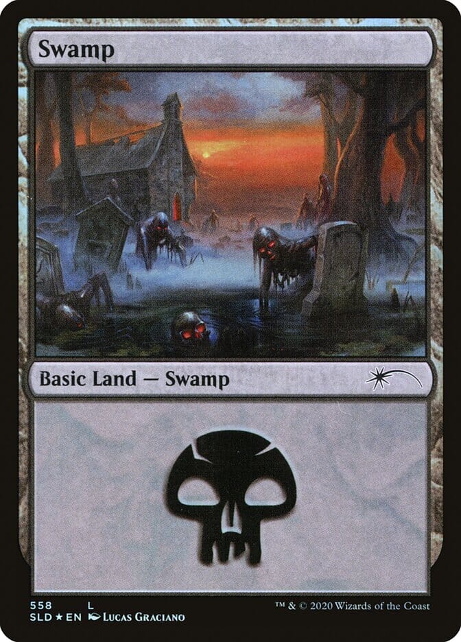Swamp (Reanimated) (558) [Secret Lair Drop Promos] MTG Single Magic: The Gathering  | Multizone: Comics And Games