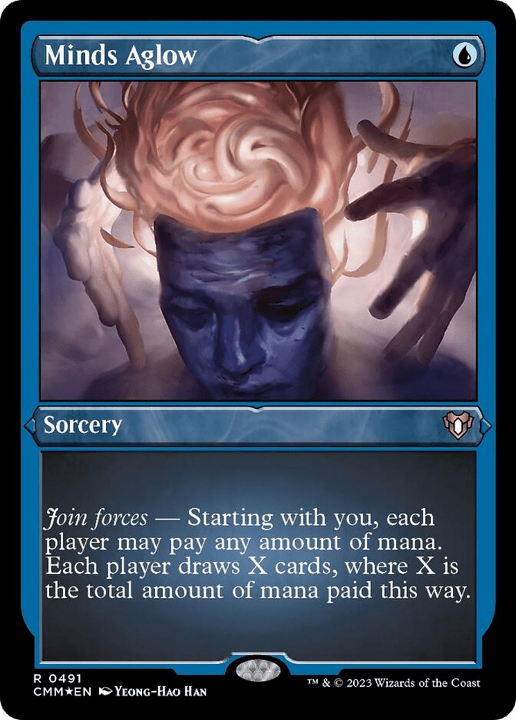 Minds Aglow (Foil Etched) [Commander Masters] MTG Single Magic: The Gathering  | Multizone: Comics And Games