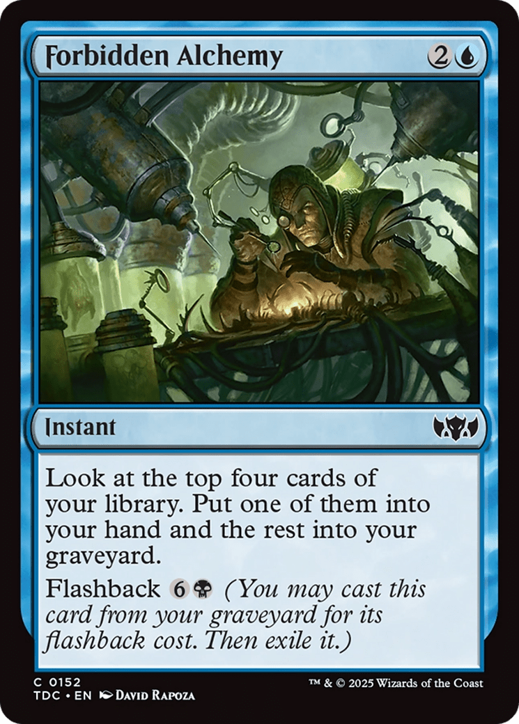 Forbidden Alchemy [Tarkir: Dragonstorm Commander] MTG Single Magic: The Gathering  | Multizone: Comics And Games