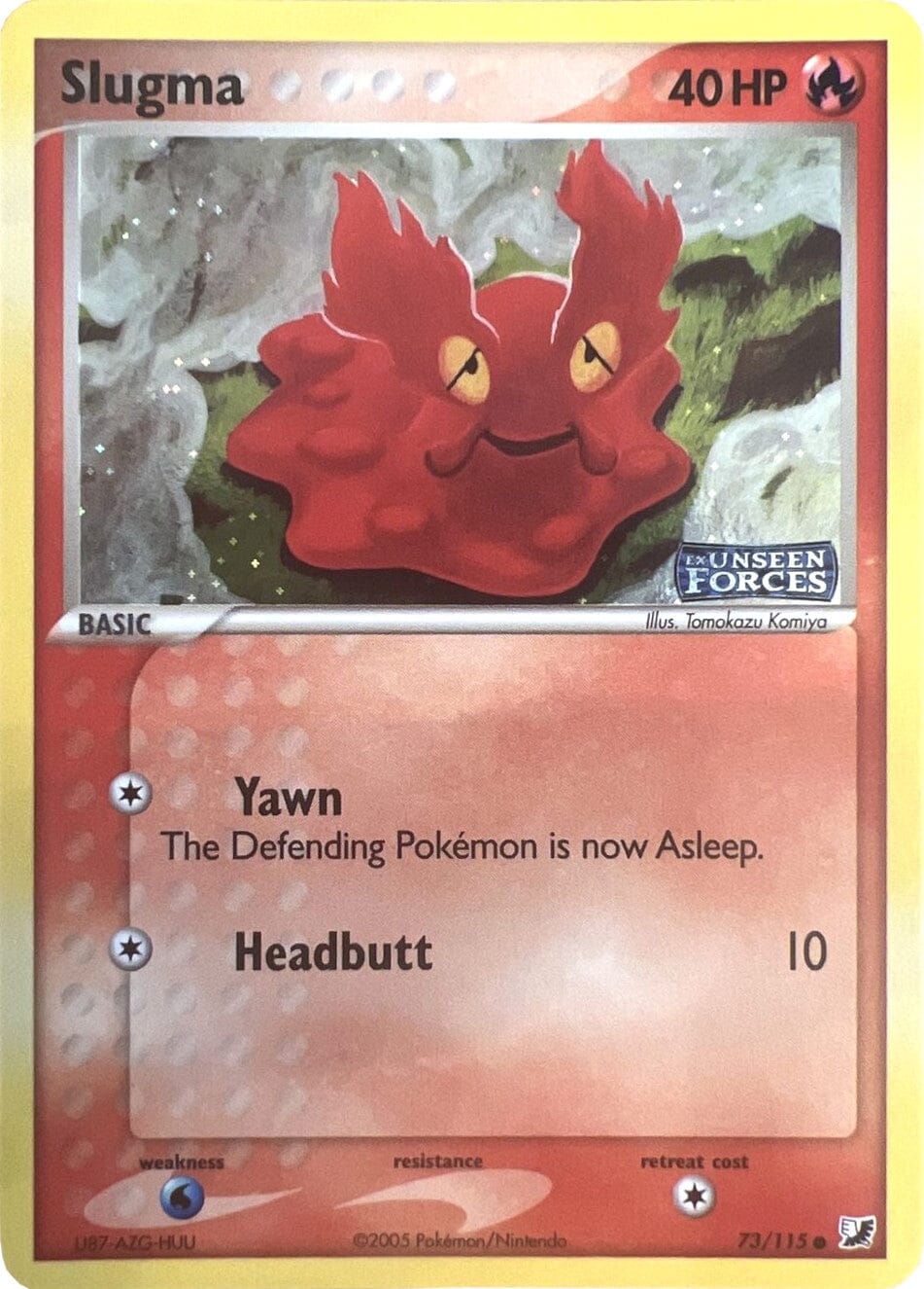 Slugma (73/115) (Stamped) [EX: Unseen Forces] Pokemon Single Pokémon  | Multizone: Comics And Games