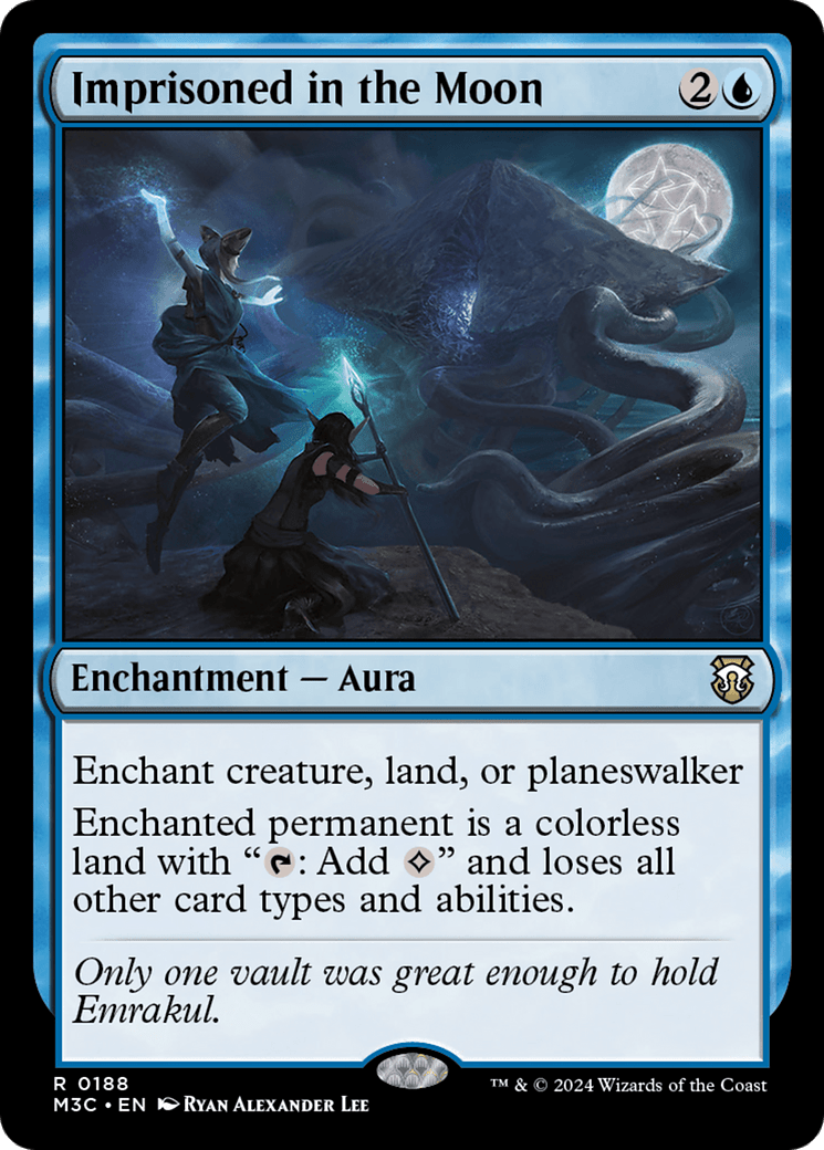 Imprisoned in the Moon (Ripple Foil) [Modern Horizons 3 Commander] MTG Single Magic: The Gathering  | Multizone: Comics And Games