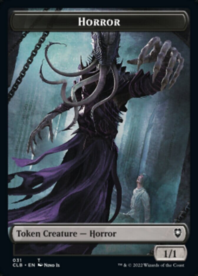 Horror // Eldrazi Horror Double-Sided Token [Commander Legends: Battle for Baldur's Gate Tokens] MTG Single Magic: The Gathering  | Multizone: Comics And Games